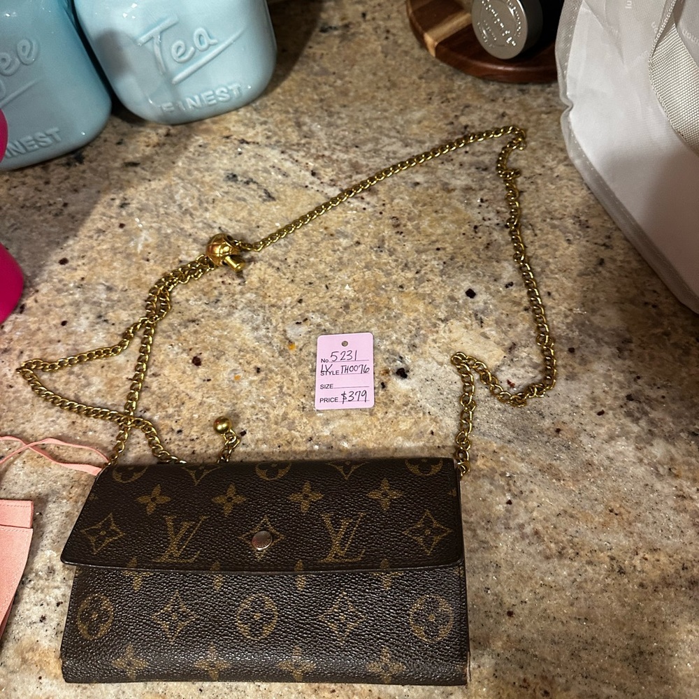 Authentic LV Sarah Long Wallet and insert with chain will be included.